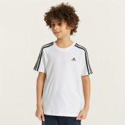 ADIDAS TEE ESSENTIALS 3 STRIPES COTTON BIANCO