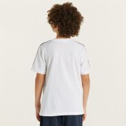 ADIDAS TEE ESSENTIALS 3 STRIPES COTTON BIANCO